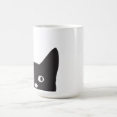 Tasse Morphing de silhouette de chat (Centre)