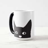 Tasse Morphing de silhouette de chat (Devant gauche)