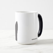 Tasse Morphing de silhouette de chat (Devant droit)