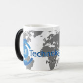 Tasse Morphing de slogan mondial de MIT (Devant gauche)
