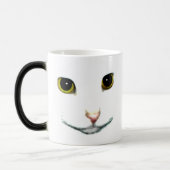 Tasse Morphing de visage blanc de chat (Gauche)