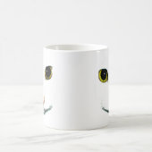 Tasse Morphing de visage blanc de chat (Centre)