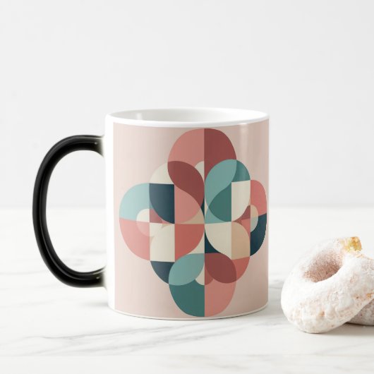 Tasse Morphing Design Cercles Moderne du Milieu du (Avec donut)