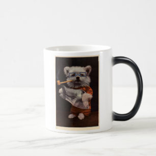 Tasse Morphing : Fumeur de tuyau de chiot