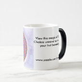 Tasse Morphing noire - couronne Chakra (Devant droit)