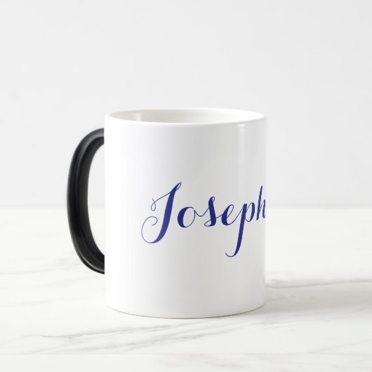 Tasse Morphing Nom Bleu Joséphine (Devant gauche)