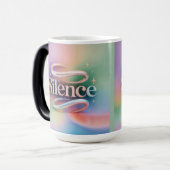 Tasse Morphing Pastel Étoilé Méditation Silence (Devant gauche)