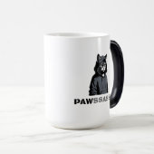 Tasse Morphing PAWSSASSIN – Chat à capuchon déguis (Devant droit)