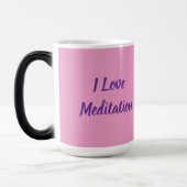 Tasse Morphing Rose J'Aime La Méditation (Gauche)