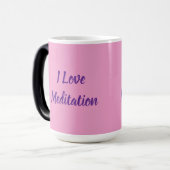Tasse Morphing Rose J'Aime La Méditation (Devant gauche)