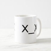 tasse morte d'émoticône de x_x (Devant droit)