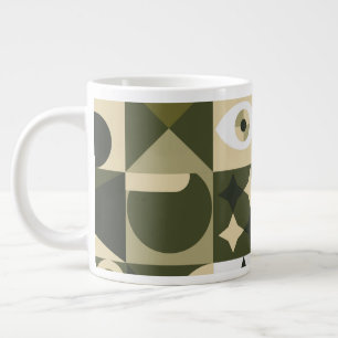 Tasse mosaïque abstraite géométrique Olive & Sauge