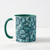 Tasse Mosaïque Rétro Bleue (Gauche)