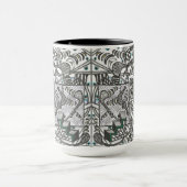 tasse motif carrelée noir et blanc (Centre)