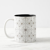 Tasse motif de fleur de dessin moderne (Gauche)