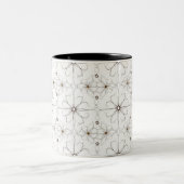 Tasse motif de fleur de dessin moderne (Centre)
