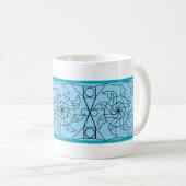 Tasse - Motif graphique de roue à aubes (Devant droit)