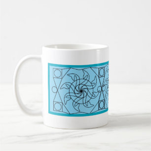 Tasse - Motif graphique de roue à aubes