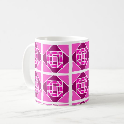 Tasse motif rose (Devant gauche)