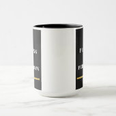 Tasse Motivante Moderne Noir & Blanc  (Centre)