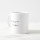 Tasse Motivante – “Progrès, Pas Perfection” (Devant gauche)