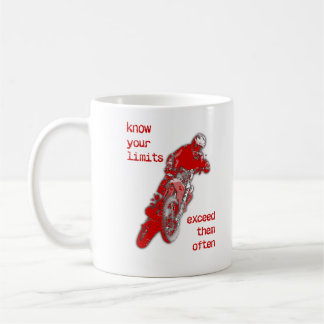 Tasse Motocross Moto Cross Dépassez Vos Limites