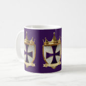tasse / mug à café avec le dessin du blason de prê (Devant gauche)