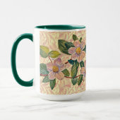 Tasse Mug Art Fleurs Rose Vintage (Gauche)