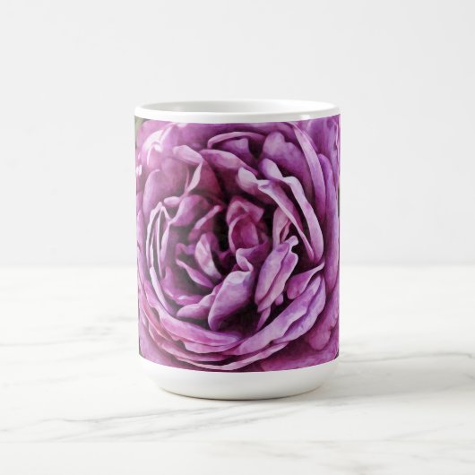 Tasse Mug Art Floral Rose Violette (Centre)