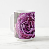 Tasse Mug Art Floral Rose Violette (Devant gauche)