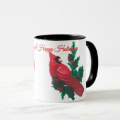 Tasse Mug Cardinal de Noël & Houx (Devant droit)