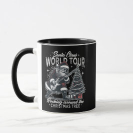 Tasse Mug de Noël Père Noël Rétro Rock Mok