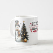 Tasse mug de Noël personnalisable (Devant gauche)