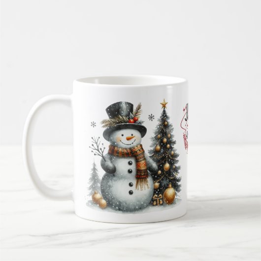 Tasse mug de Noël personnalisable (Gauche)
