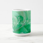 Tasse Mug Feuilles Vertes Sain Et Naturel (Centre)