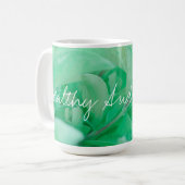 Tasse Mug Feuilles Vertes Sain Et Naturel (Devant gauche)