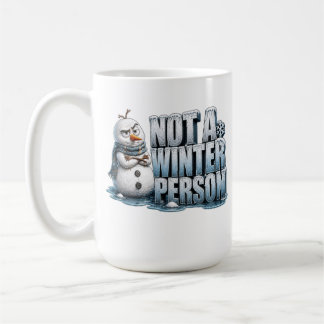 Tasse Mug Flocon le Bonhomme de Neige Grincheux
