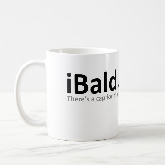 Tasse Mug Humour Chauve Drôle (Gauche)