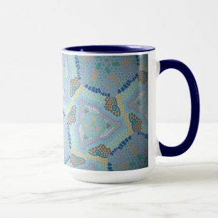Tasse MUG Jimette Design Blue Grijs Mok