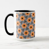 Tasse MUG Jimette Design orange blanc noir (Gauche)