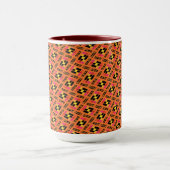 Tasse MUG Jimette Design rose orange blanc (Centre)