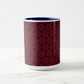 Tasse MUG Jimette Design rouge et bleue (Centre)