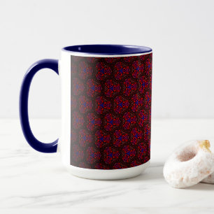 Tasse MUG Jimette Design rouge et bleue