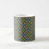 Tasse MUG Jimette Design vert bleu et orange (Centre)