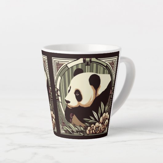 Tasse Mug Panda Art Déco 12oz (Angle droit)