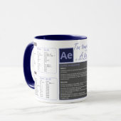 Tasse mug raccourcis clavier After effect (Devant gauche)