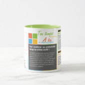 Tasse mug raccourcis clavier Windows (Centre)