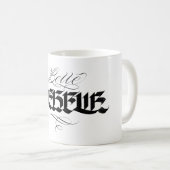 Tasse mugs prachtige rebel calligrapie koffiemok (Voorkant rechts)