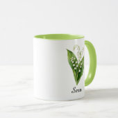 Tasse Muguet Fleur de Naissance de Mai (Devant droit)