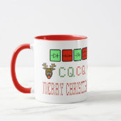 Tasse Multi-Graphique de Noël de radio-amateur (Gauche)